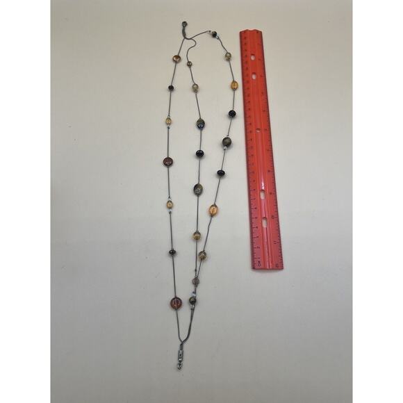 Lot Of 5 Necklaces RMN Avon Express Faux Pearl Gold Tone - Picture 7 of 11